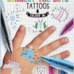 NPW USA Connect-The-Dots Temporary Tattoos, 26-Count